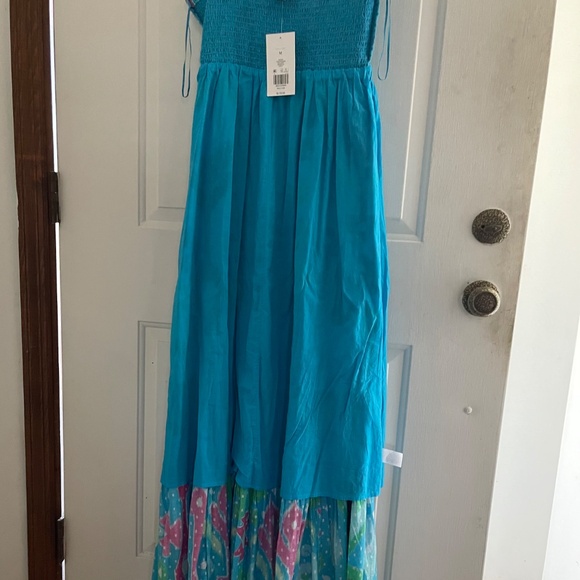 NWT Crown & Ivy Tiered Maxi Dress Ikat print - Picture 9 of 11